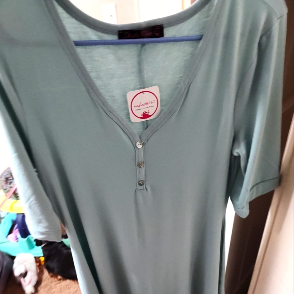 Shelia Rosa Blouse sz L NEW